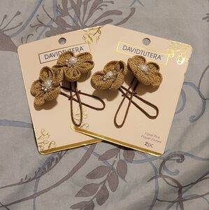Burlap floral picks #130